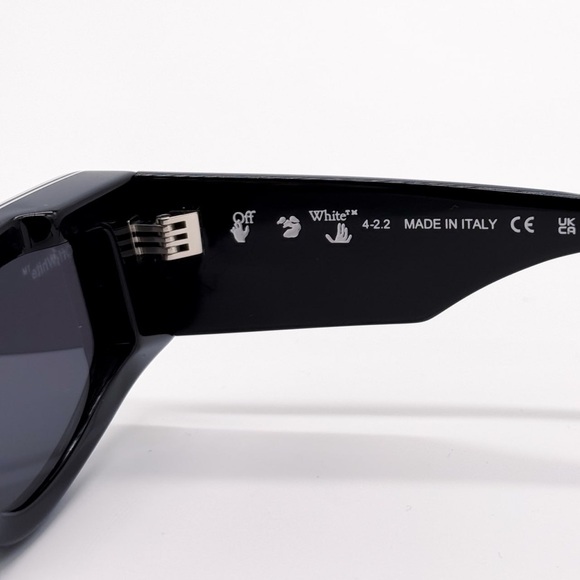 NEW OFF-WHITE ANDY 11007 BLACK SUNGLASSES UNISEX OERI047 1007 OFF-WHITE EYEWEAR - Picture 10 of 11